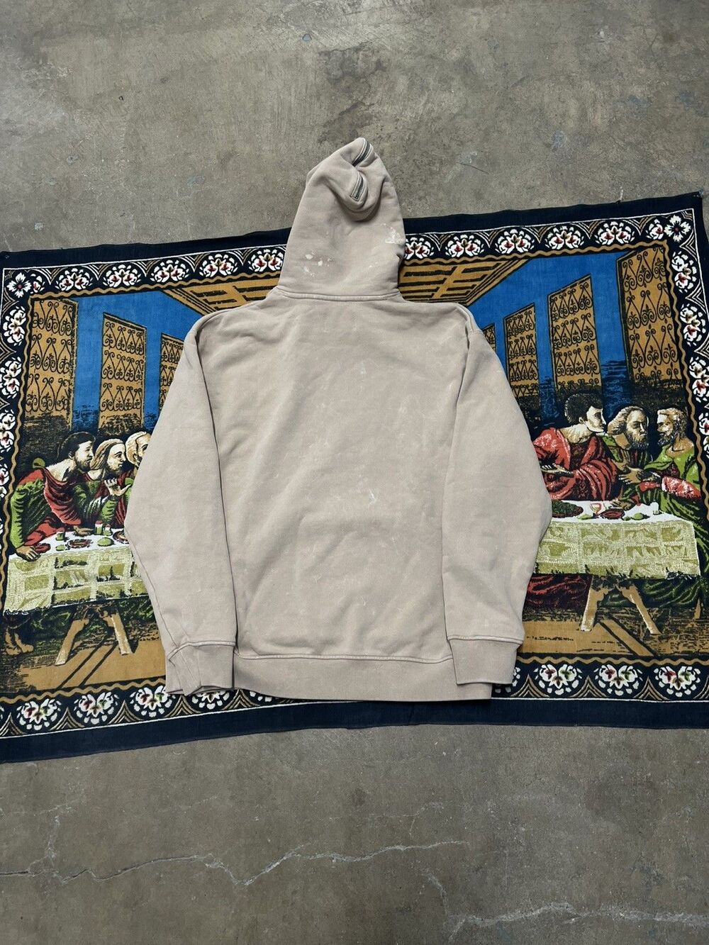 Nike Jordan Flight Heritage Hoodie Desert/Gold DV7561-277 Men Pullover Sz L NWT - Picture 9 of 10
